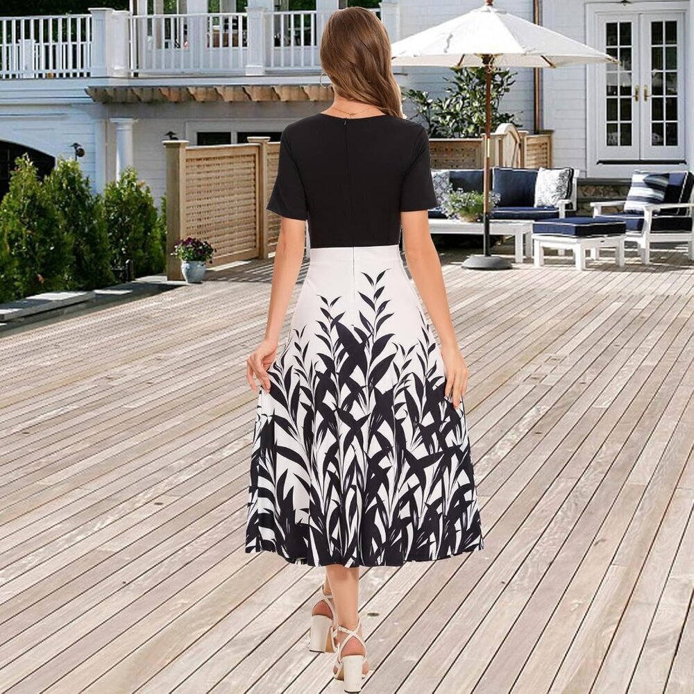 Women's Maxi Dress Soft Lightweight Casual Summer Flowy Tiered A Line - Picture 5 of 9